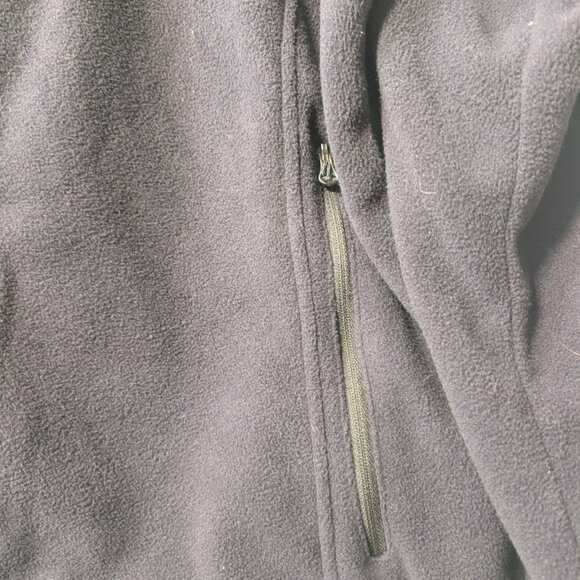 Columbia Full Zip Fleece Jacket XL Black Outdoor Hiking Pockets Soft - Picture 4 of 11